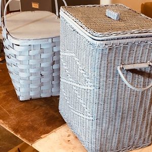 Wicker Basket W/ Hamper